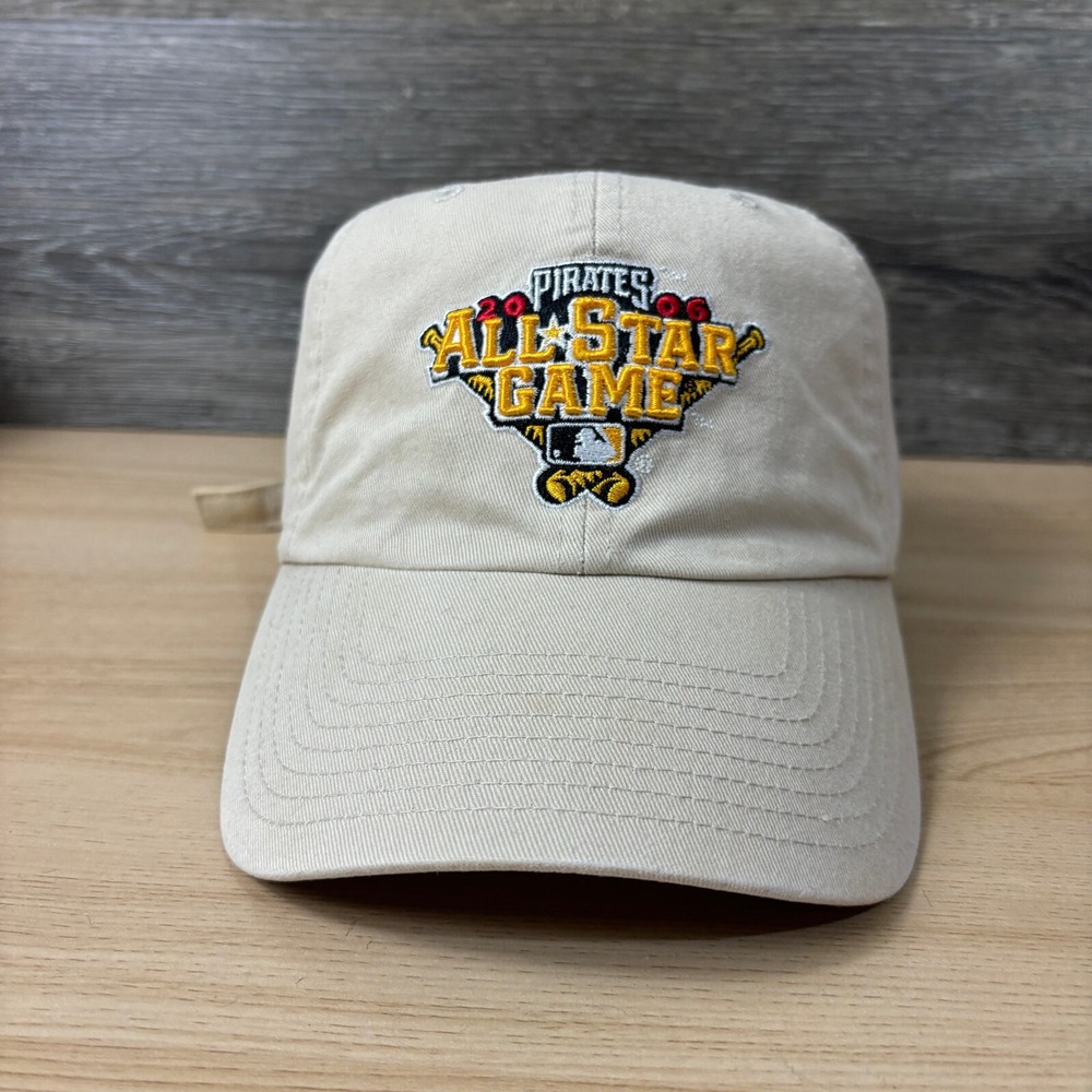 Pittsburgh Pirates Hat Cap Strap Back Brown Tan MLB Baseball All Star Game